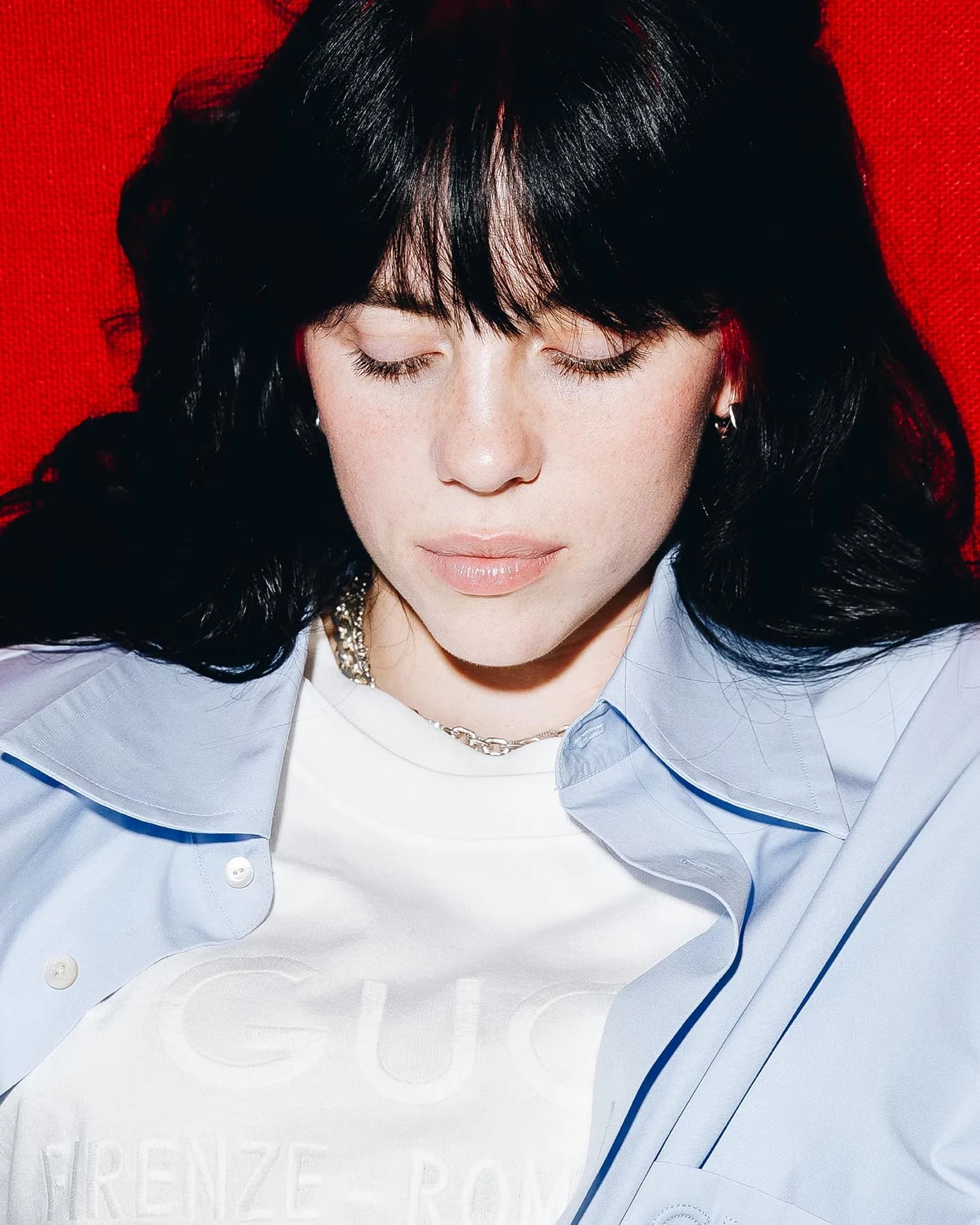 Editorial portrait in archive clothing